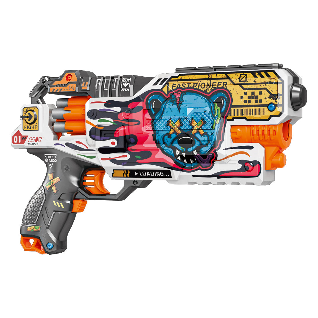 Dart Blaster Fast Pioneer BH107 Gun - Halbautomatisch