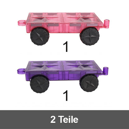 MNTL Magnetic Tiles 2 Teile Car Pack - Magnetische Bausteine