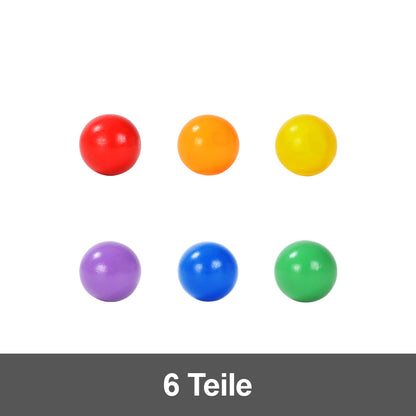 MNTL Magnetic Tiles 6 Teile Ball Pack- Magnetische Kugelbahn