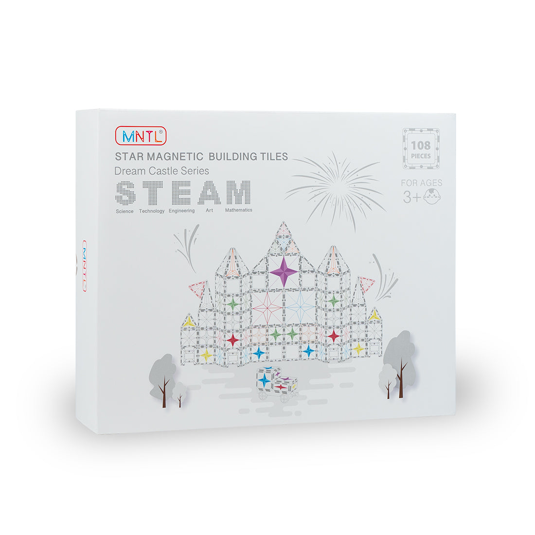 Connetix 120 Pièces Pastel Creative Pack - Blocs de Construction Magnétiques