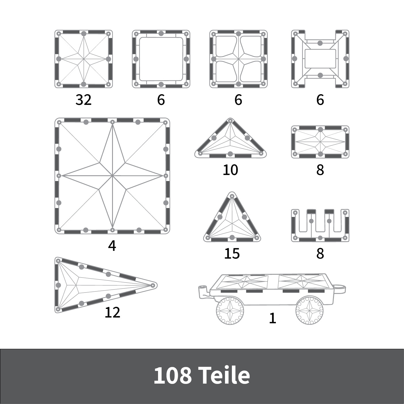 Connetix 120 Pièces Pastel Creative Pack - Blocs de Construction Magnétiques