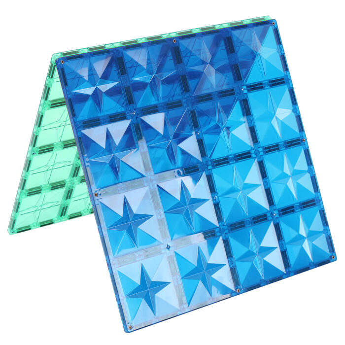 MNTL Magnetic Tiles 2 Teile Base Plate Rainbow Pack - Magnetische Bausteine – Bild 3