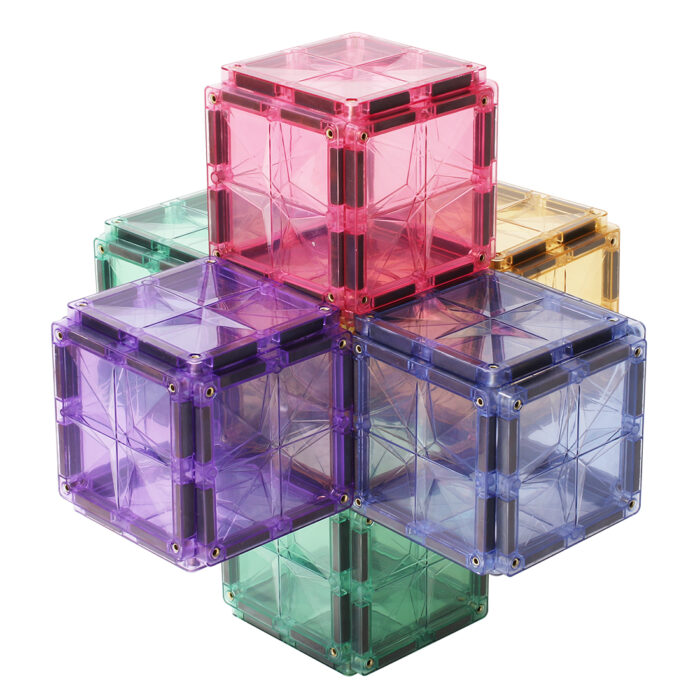 MNTL Magnetic Tiles 42 Teile Square Pastel Pack - Magnetische Bausteine – Bild 7
