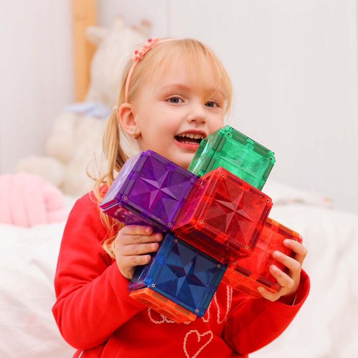 MNTL Magnetic Tiles 42 Teile Square Pastel Pack - Magnetische Bausteine – Bild 2