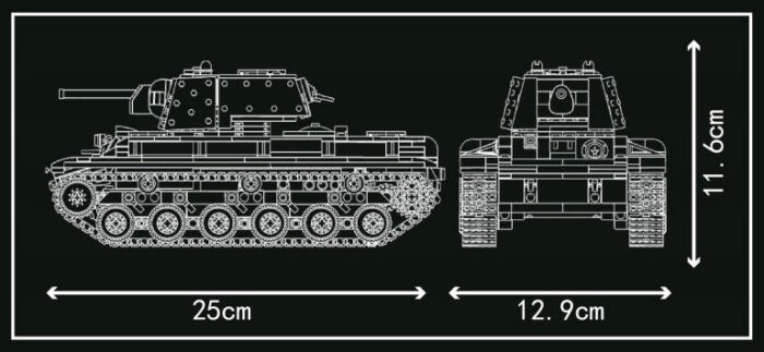 Mould King 20025 - Panzer KV-1 – Bild 5