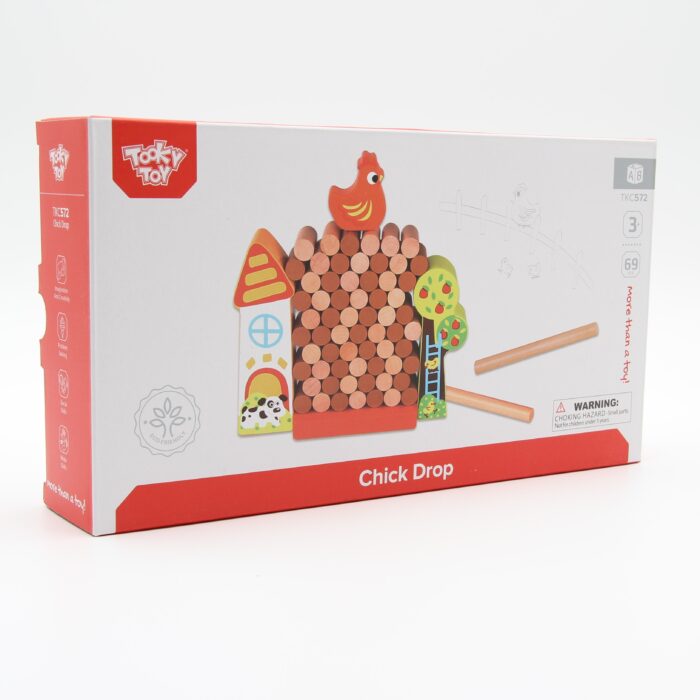 Tooky Toy Jenga Farm, auf dem Bauernhof - nachhaltiges Holz, TKC572 – Bild 3