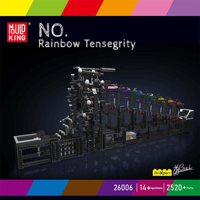 Mould King 26006 - Rainbow Tensegrity, Kugelbahn – Bild 2