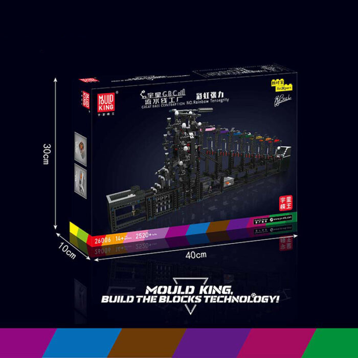 Mould King 26006 - Rainbow Tensegrity, Kugelbahn – Bild 6