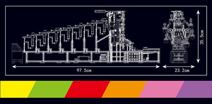 Mould King 26006 - Rainbow Tensegrity, Kugelbahn – Bild 5