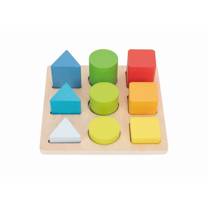 Tooky Toy Steckspiel Sortierbrett bunt - nachhaltiges Holz, TH981